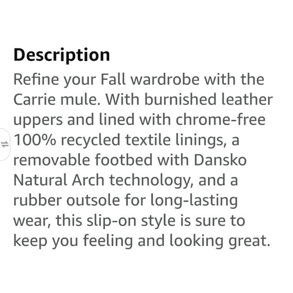 Dansko Carrie Leather Mule Size 40 - Picture 8 of 8